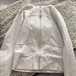 White Lulu lemon jacket